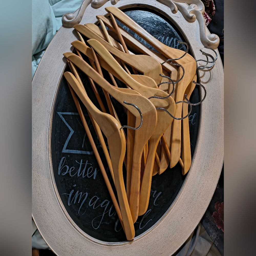 Wooden Clothes Hangers Set 2